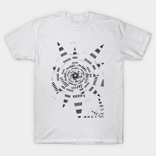 Galaxy black modern geometric abstract T-Shirt